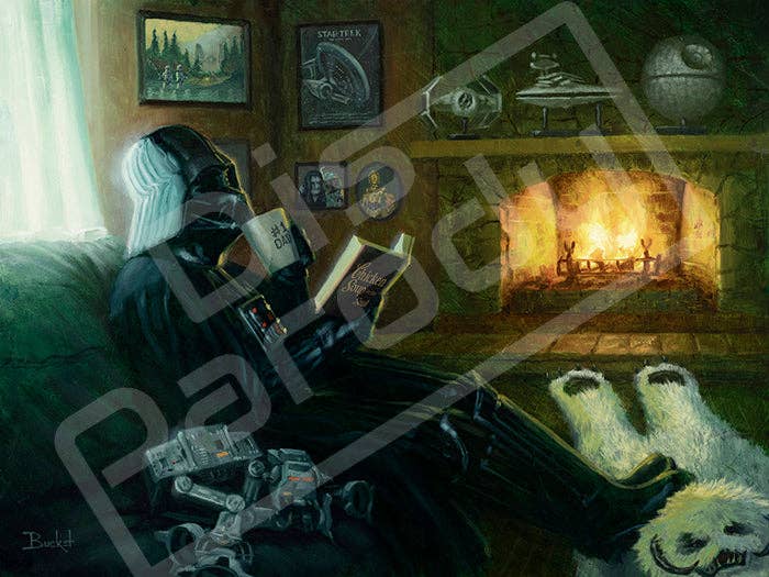 Evil Takes a Day Off by Artist Bucket