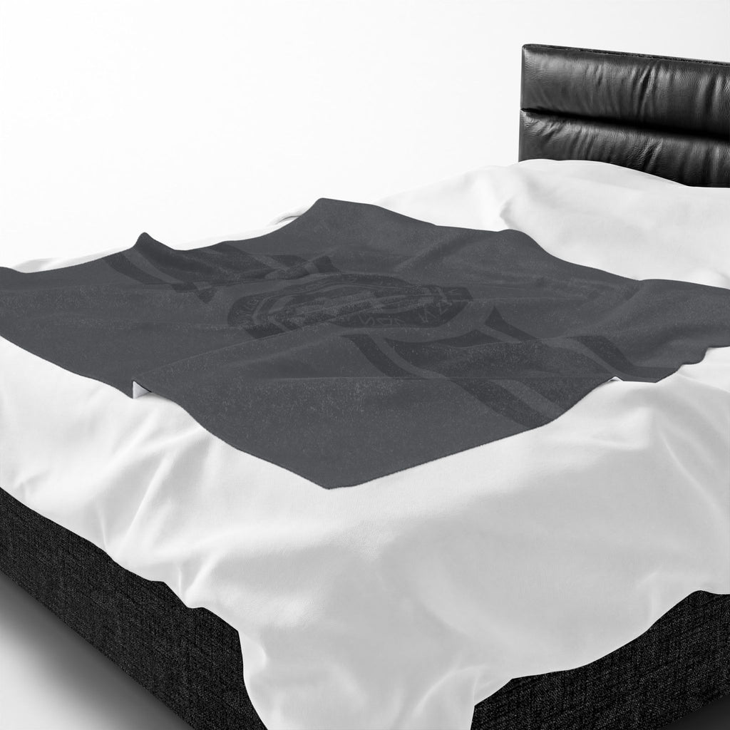 Imperial Emblem Velveteen Plush Blanket — Star Wars Galactic Empire Stripe Throw