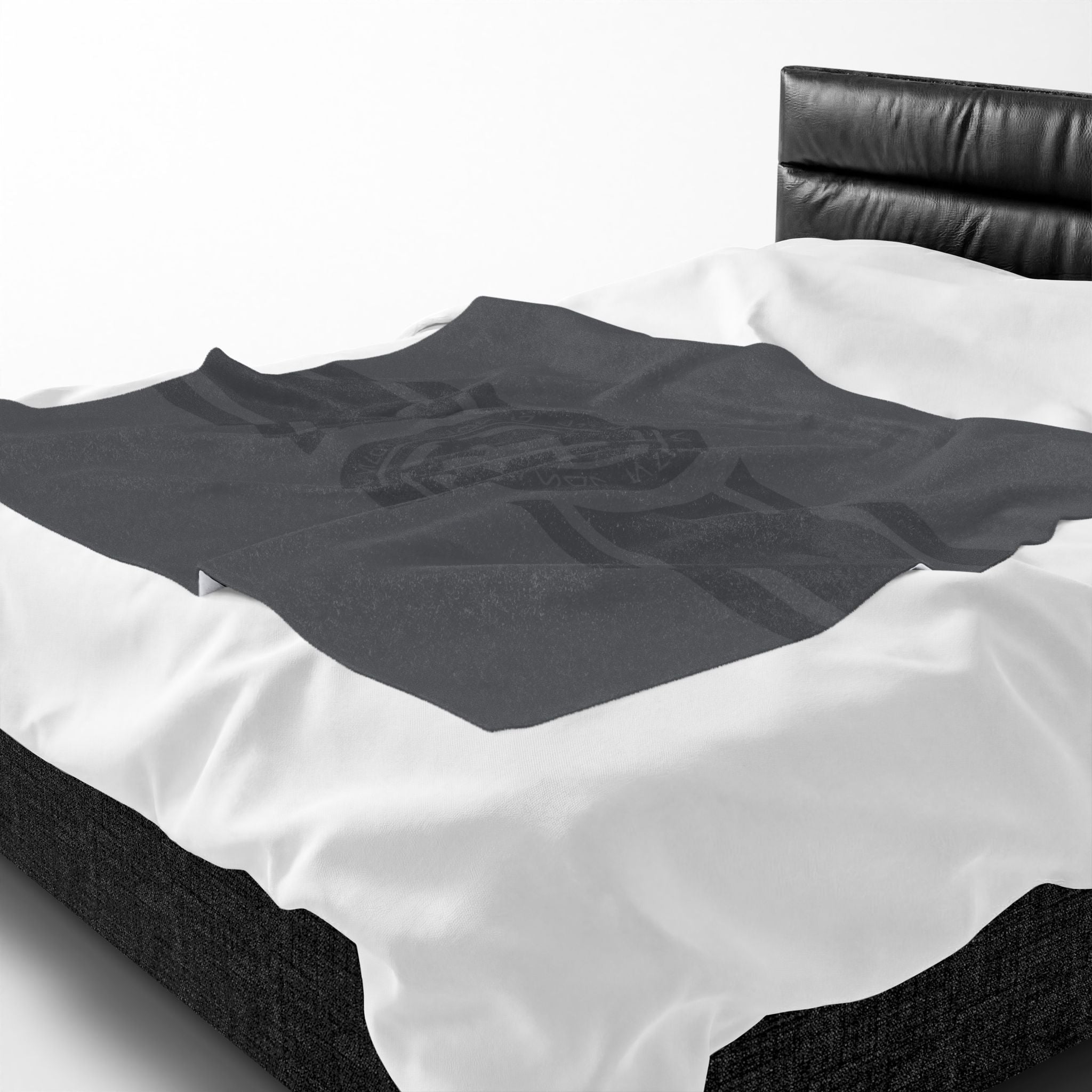 Imperial Emblem Velveteen Plush Blanket — Star Wars Galactic Empire Stripe Throw