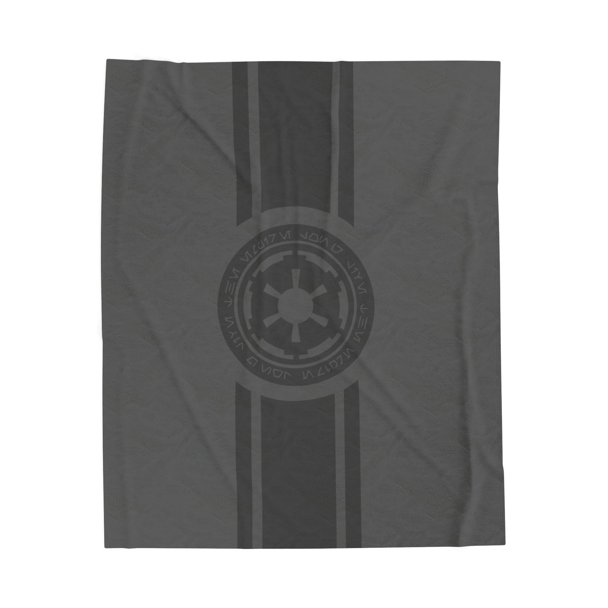 Imperial Emblem Velveteen Plush Blanket — Star Wars Galactic Empire Stripe Throw