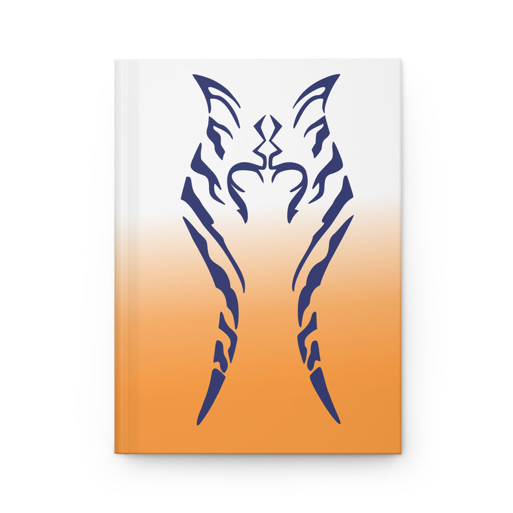 A. Tano Hardcover Journal — Blue Sigil on Orange Ombre Notebook