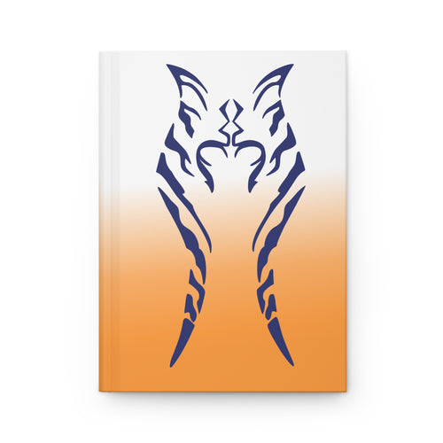 A. Tano Hardcover Journal — Blue Sigil on Orange Ombre Notebook