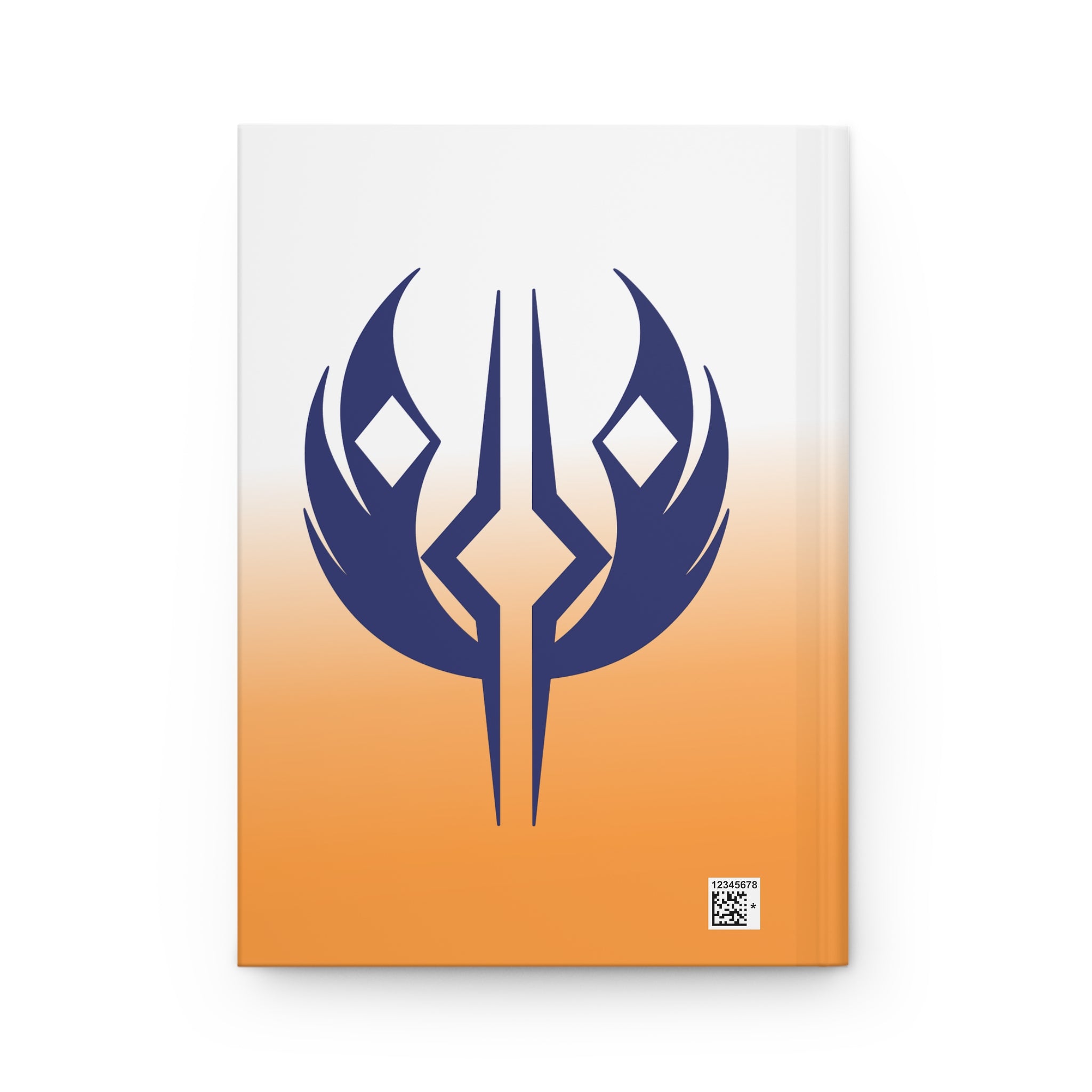 A. Tano Hardcover Journal — Blue Sigil on Orange Ombre Notebook