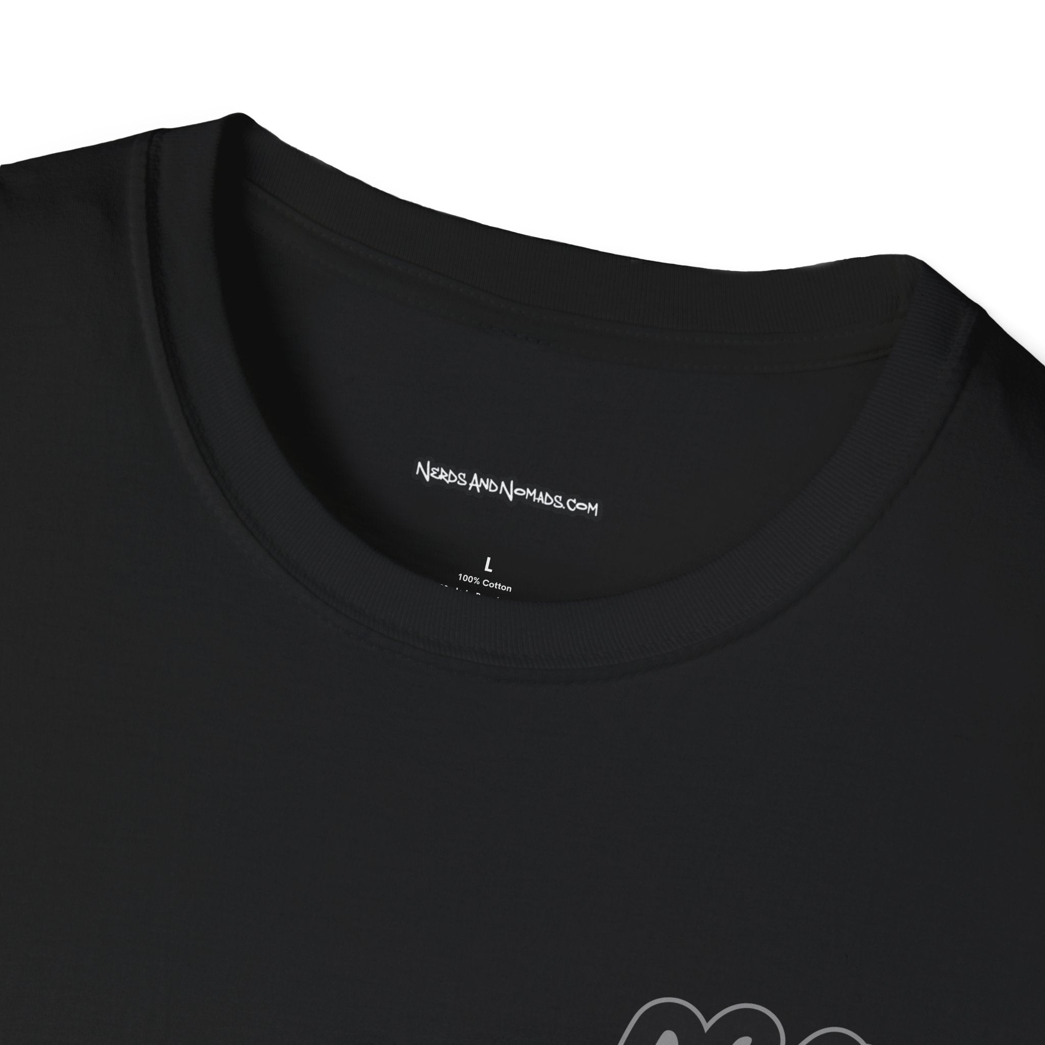 Nerds & Nomads Graphic T-Shirt — Subtle Black Logo Tee