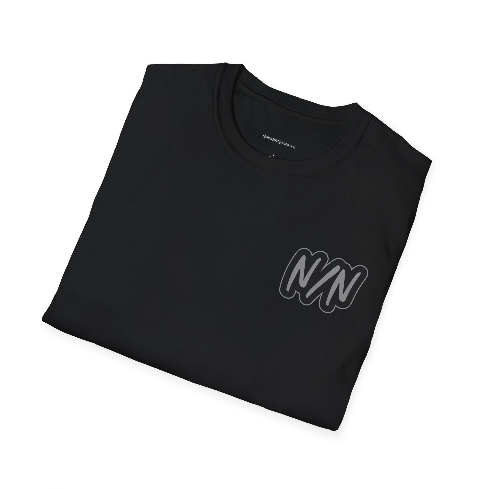 Nerds & Nomads Graphic T-Shirt — Subtle Black Logo Tee