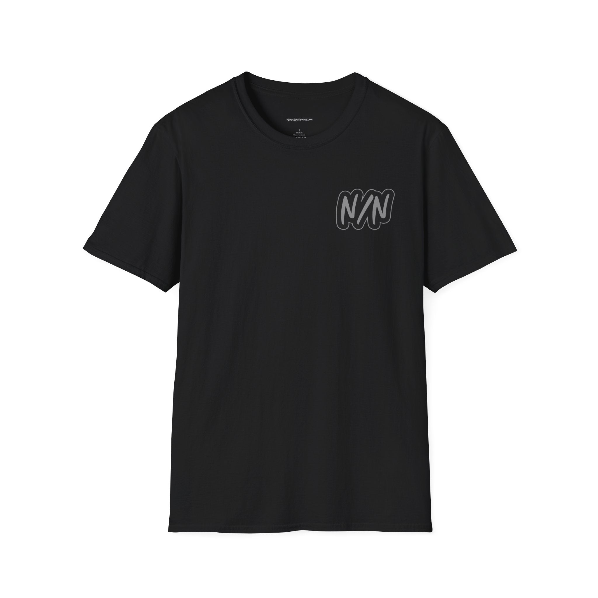 Nerds & Nomads Graphic T-Shirt — Subtle Black Logo Tee