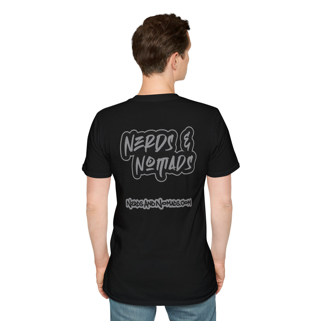 Nerds & Nomads Graphic T-Shirt — Subtle Black Logo Tee