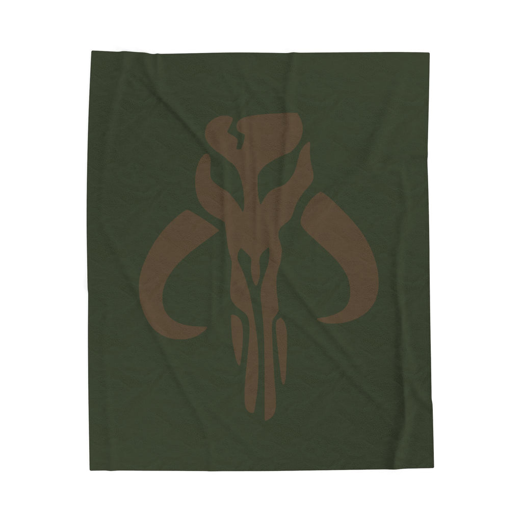 Mandalorian Mythosaur Velveteen Plush Blanket — Soft Star Wars-Inspired Throw