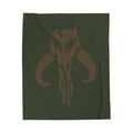 Mandalorian Mythosaur Velveteen Plush Blanket — Soft Star Wars-Inspired Throw