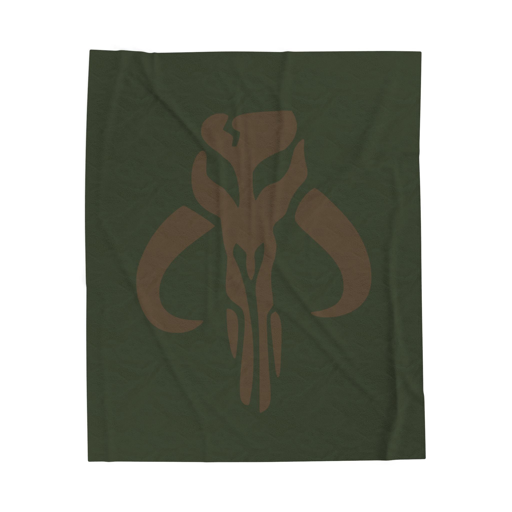 Mandalorian Mythosaur Velveteen Plush Blanket — Soft Star Wars-Inspired Throw