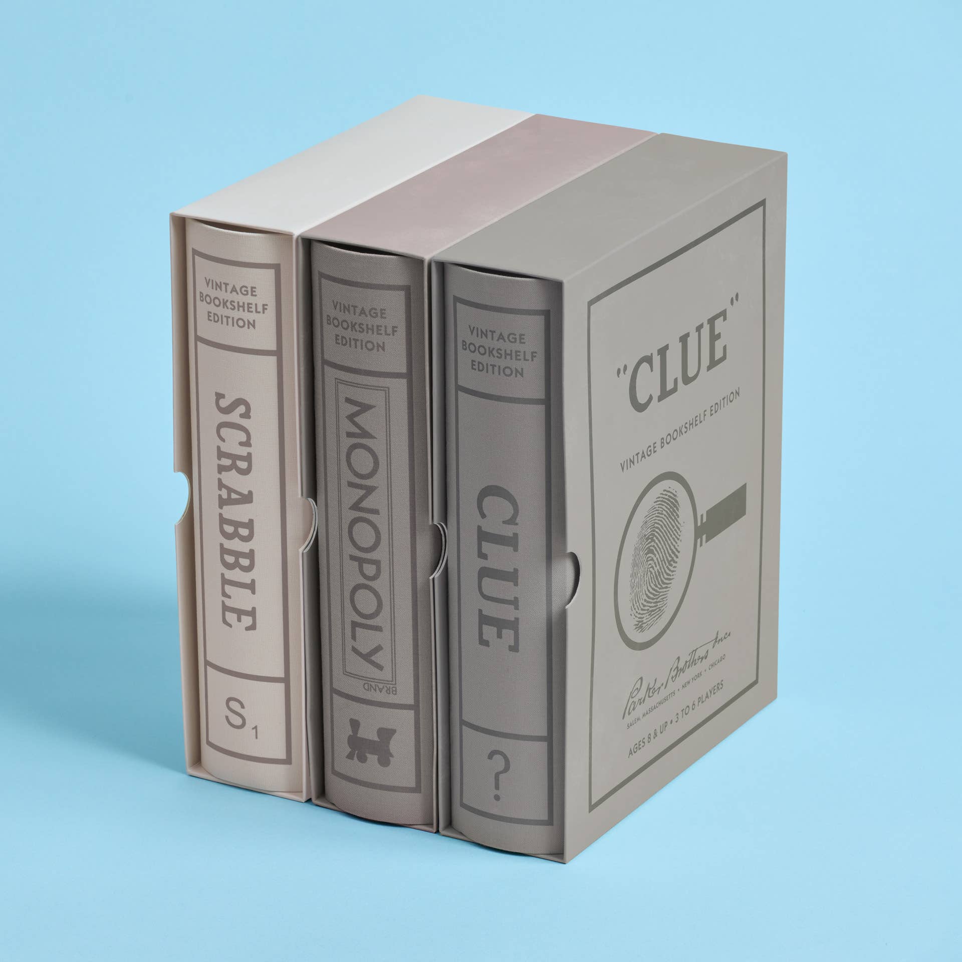 Scrabble, Monopoly, Clue Vintage Bookshelf Assortment – Nerds And Nomads
