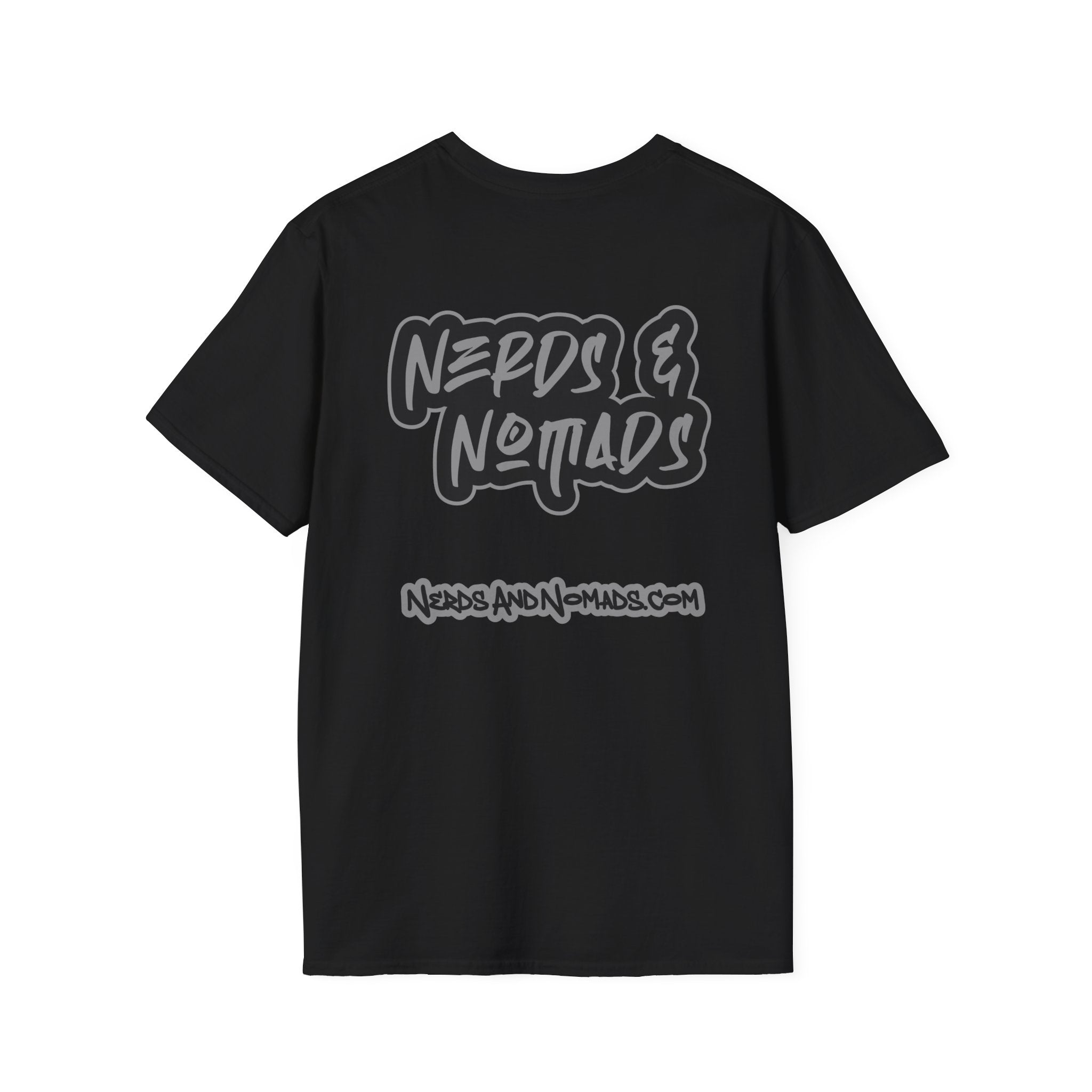 Nerds & Nomads Graphic T-Shirt — Subtle Black Logo Tee
