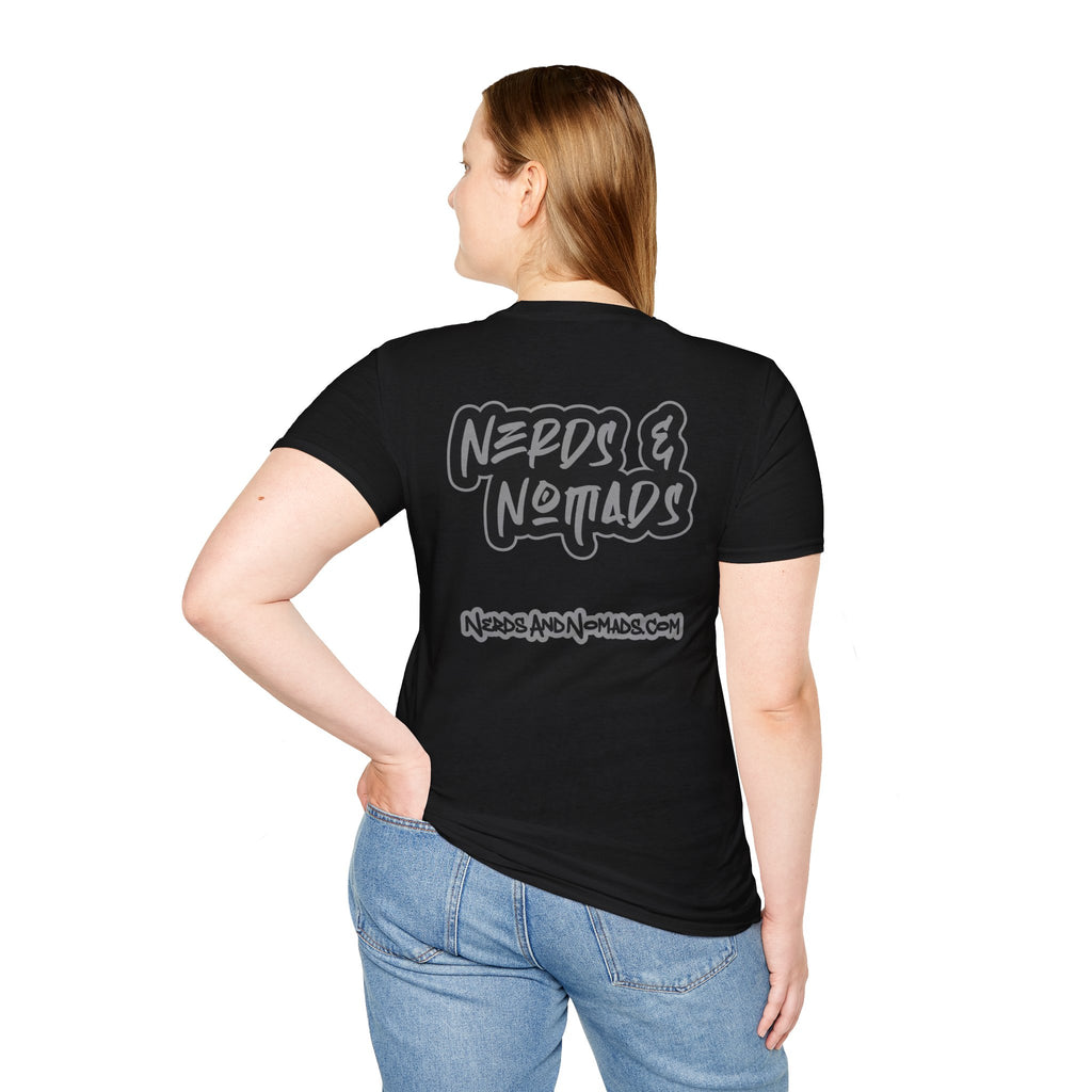 Nerds & Nomads Graphic T-Shirt — Subtle Black Logo Tee
