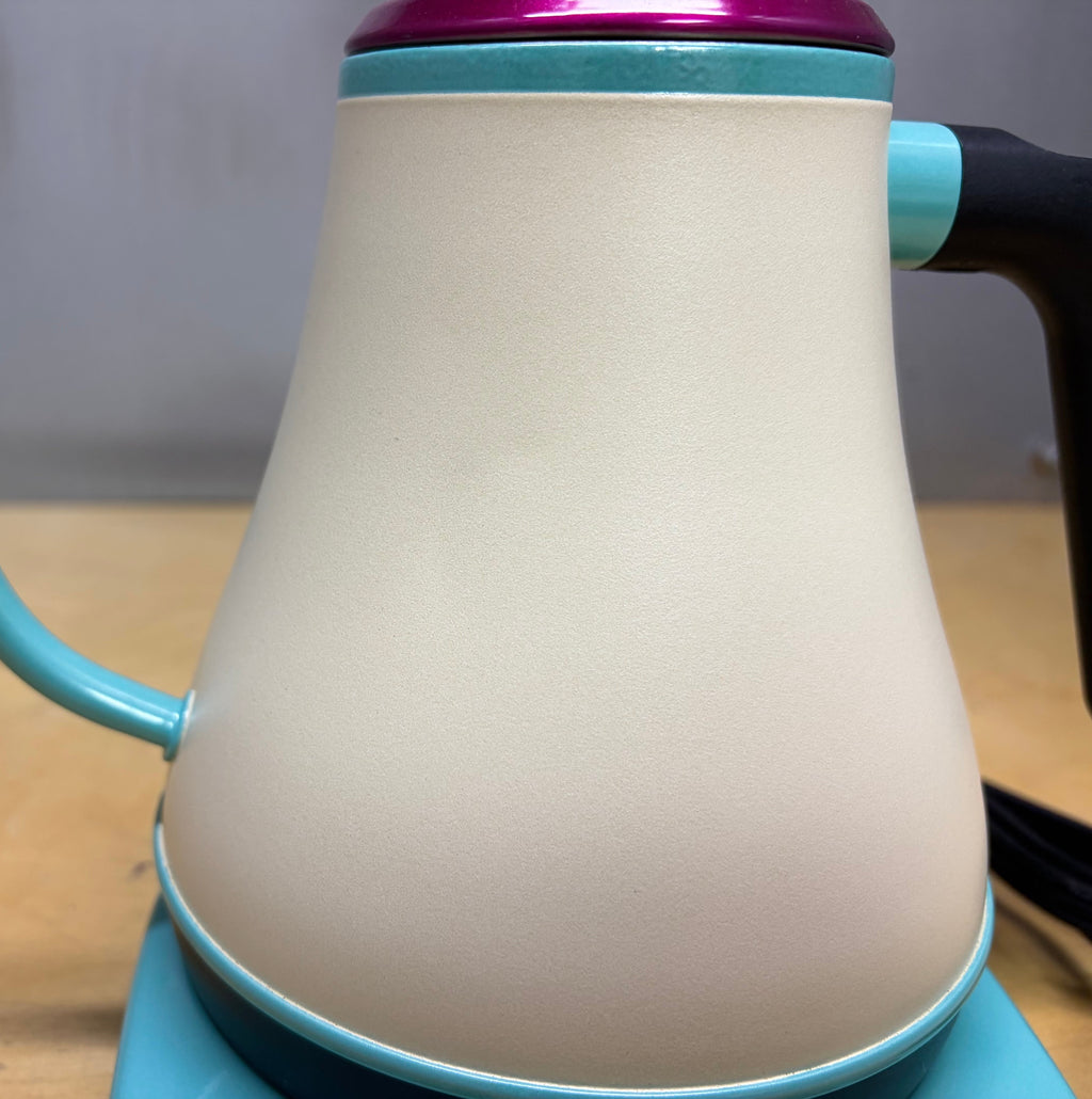 Teatime Detour | Custom COSORI Electric Gooseneck Kettle in Ivory, Teal & Pink