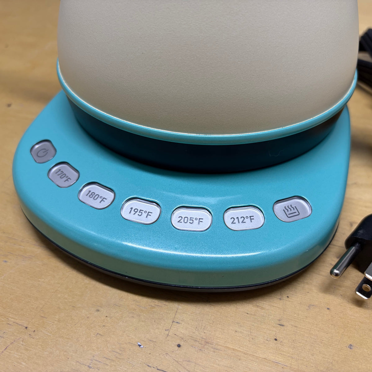 Teatime Detour | Custom COSORI Electric Gooseneck Kettle in Ivory, Teal & Pink