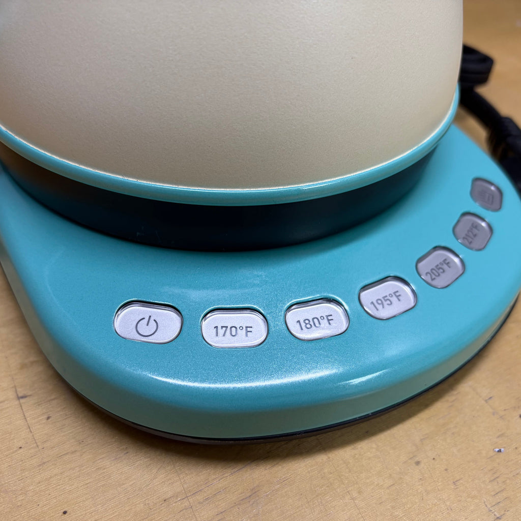 Teatime Detour | Custom COSORI Electric Gooseneck Kettle in Ivory, Teal & Pink