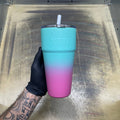 Midway Daydream | Cotton Candy Ombré Custom YETI Tumbler