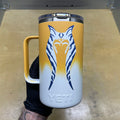 The apprentice aka "Snips" | 24 oz Custom YETI Mug in Orange, White & Blue