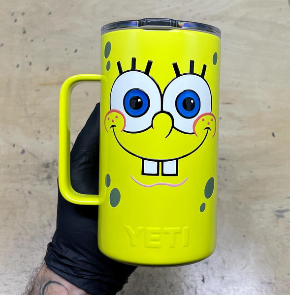 2024 Convention Exclusive Mr. Square Pants Mug | Limited Edition, Signed & Numbered | No Reorder | Hand designed and painted by us. NO STICKERS!