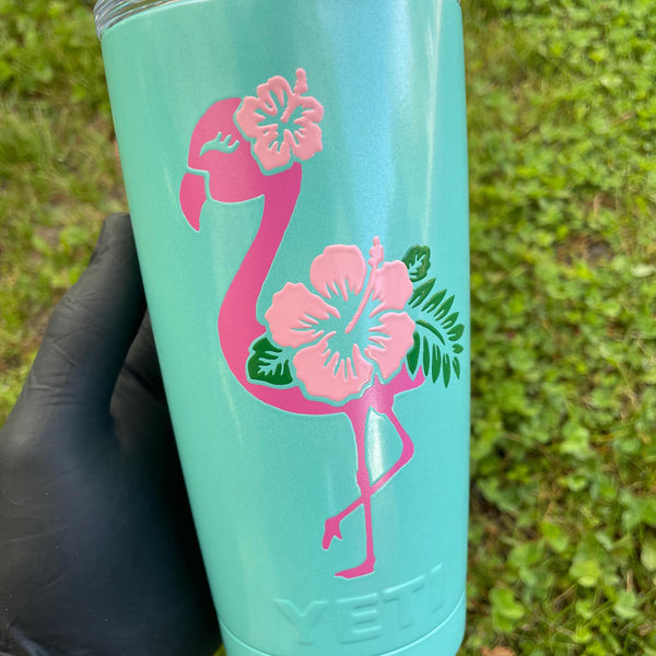 Limited Edition Flamingo Tumbler | 1 of 2 | Ready to Ship