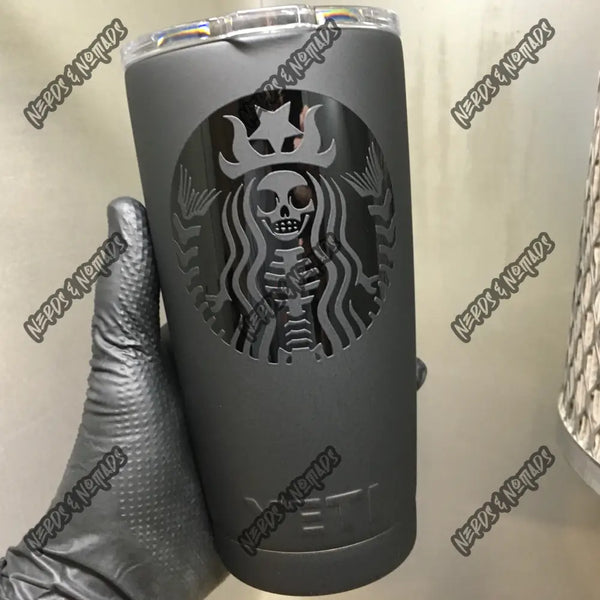 Black on Black Starbucks Mug